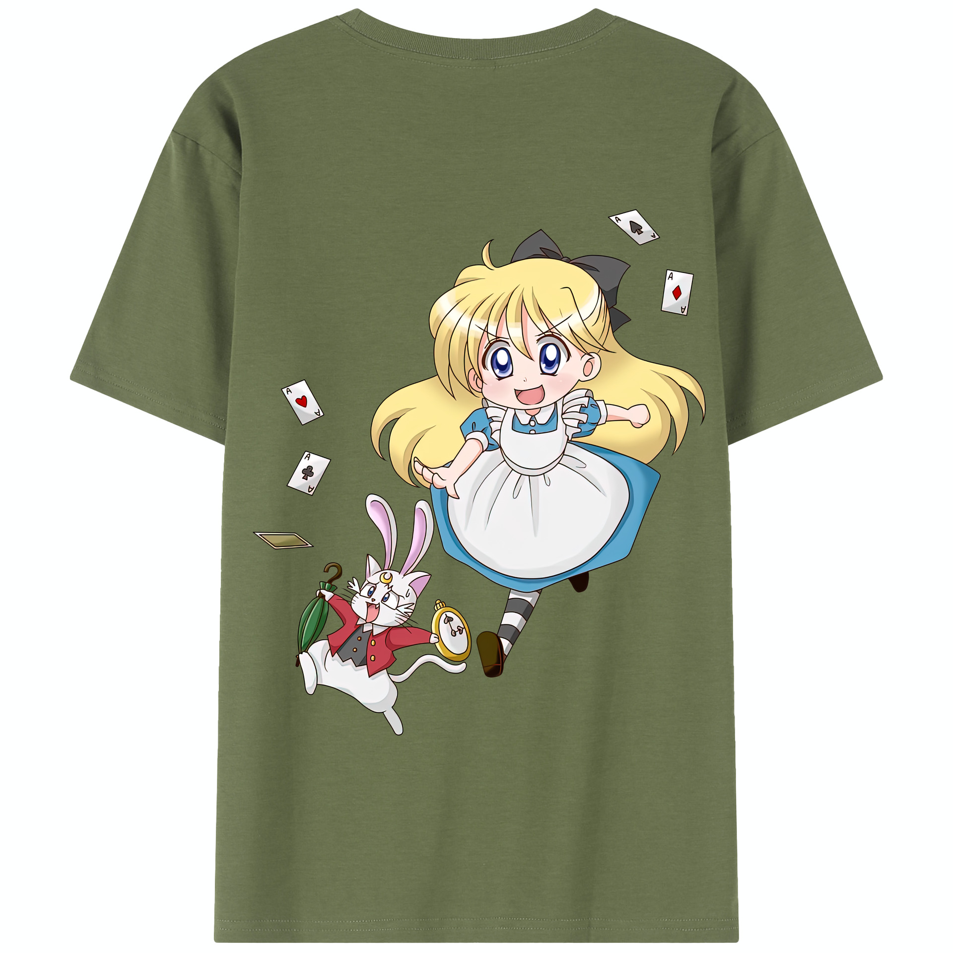 （画像用） 美少女戦士セーラームーン 愛野 美奈子 あいの みなこ Sailor Moon Aino Minako 綿100％半袖Tシャツ（背面プリント）